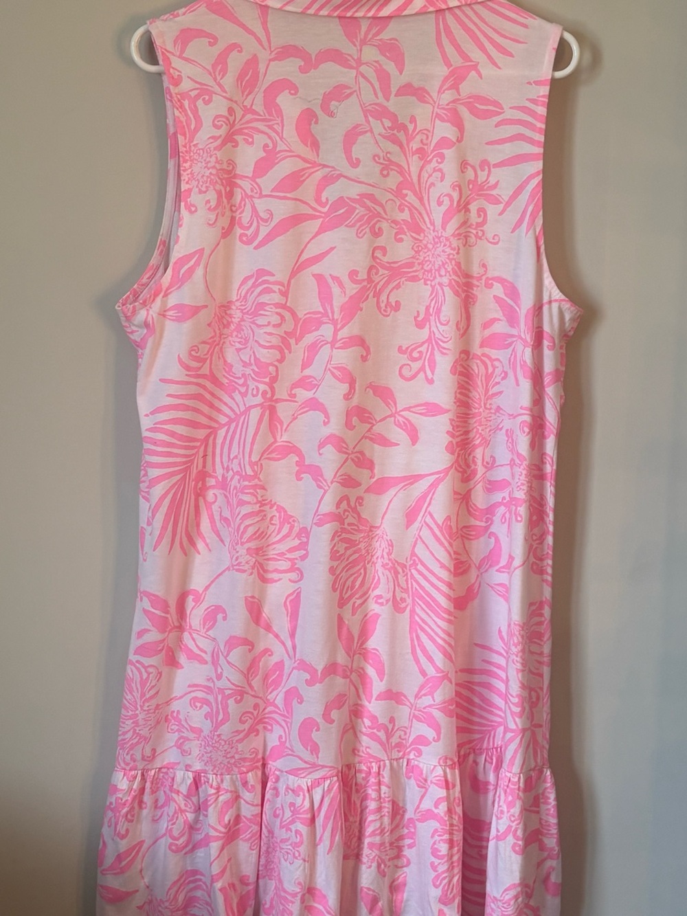 Lilly Pulitzer Pink and White Floral Midi Dress - Picture 6 of 10
